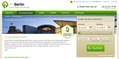 Ferienwohnungen auf Oh-Berlin