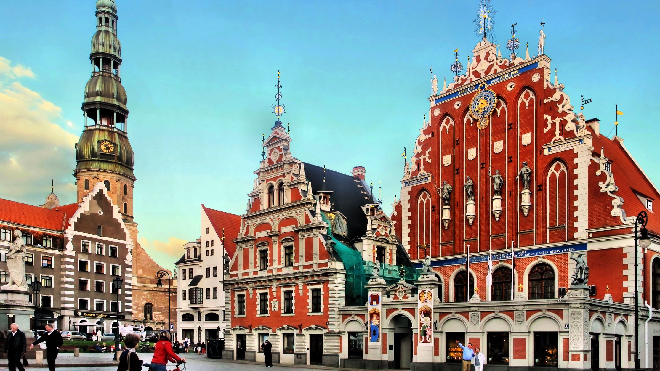 Rigas Schwarzhäupterhaus mit Renaissance-Ziergiebel